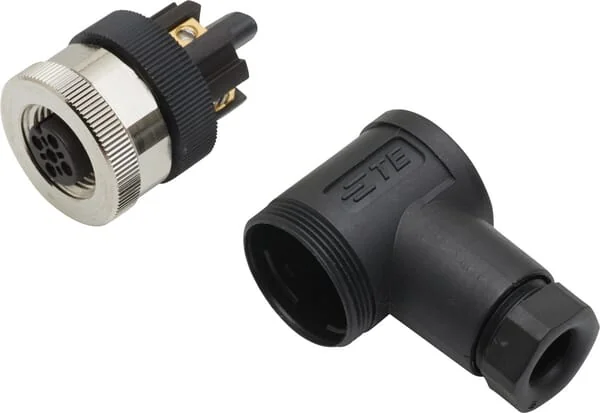 Non Branded - M1205FE90A - Plug 5 P. Female M12 Code-A, 90 Degrees