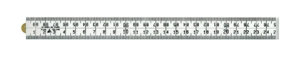 Non Branded - ME8624 - White Plastic Rule, 1 m