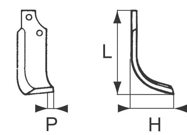 Non Branded - RB255020LH - Blade Maschio A/E/KS