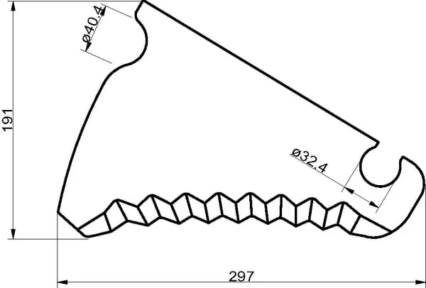 Non Branded - SM01367 - Round Baler Knife