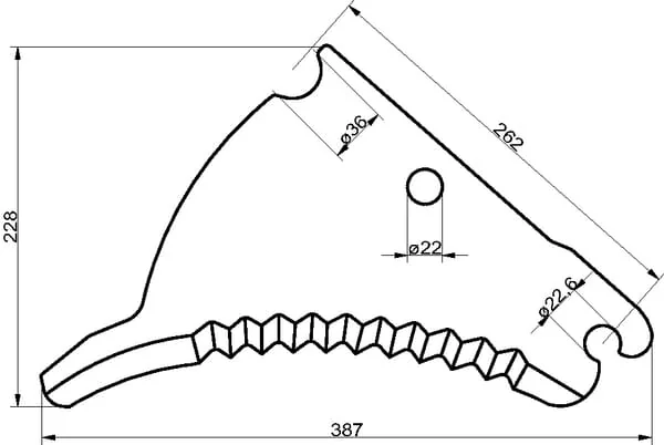 Non Branded - SM09648 - Knife for Round Baler