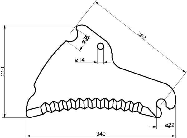 Non Branded - SM14071 - Silage Knife Fahr
