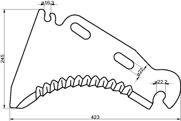 Non Branded - SM18094 - Silage Knife Mengele