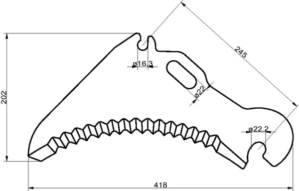 Non Branded - SM18586 - Knife for Silage Mengele