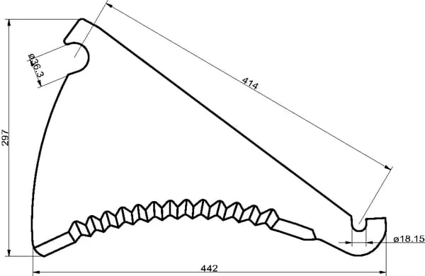 Non Branded - SM74810 - Silage Knife Kemper