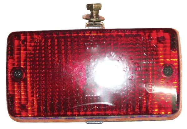 Non Branded - TOR4520 - Rectangular Fog Light, Red, Bolt On, 140x