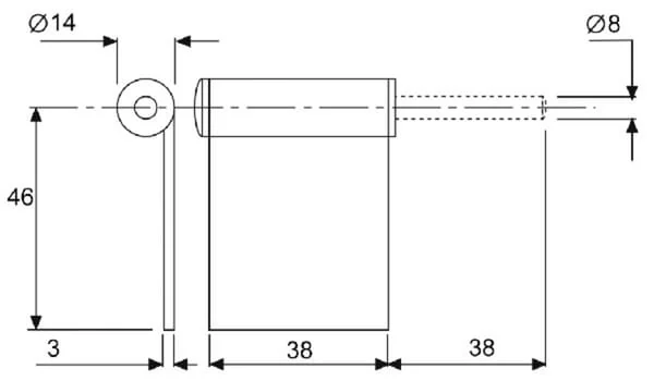 Non Branded - TX4763 - Male Hinge Right