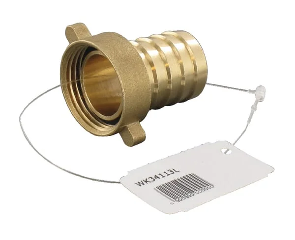 Non Branded - WK34113L - Hose Tail 1" With Screw Cap 1" Female