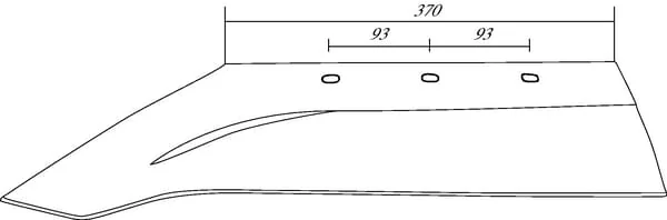 Non Original - 2200045Z - 30ZK Right Plough Share