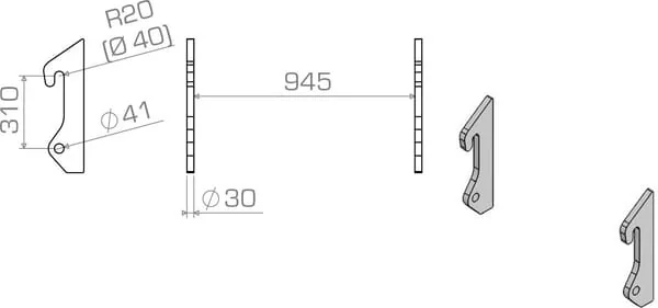 Non Original - LBAATL31030S - Bucket Adapter