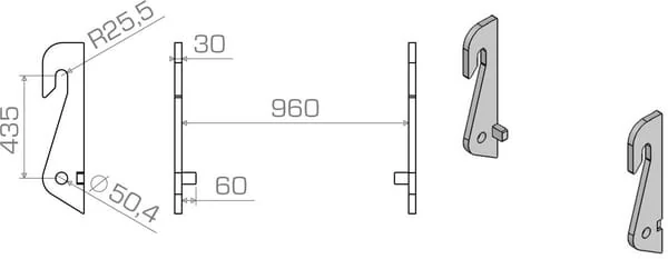 Non Original - LBACLA43530S - Bucket Adapter