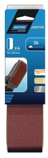Norton - 63642570454 - Sanding Belt 75x533mm K50
