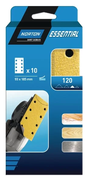 Norton - 66261086661 - Sandpaper 93x185mm K180 (5 pcs)