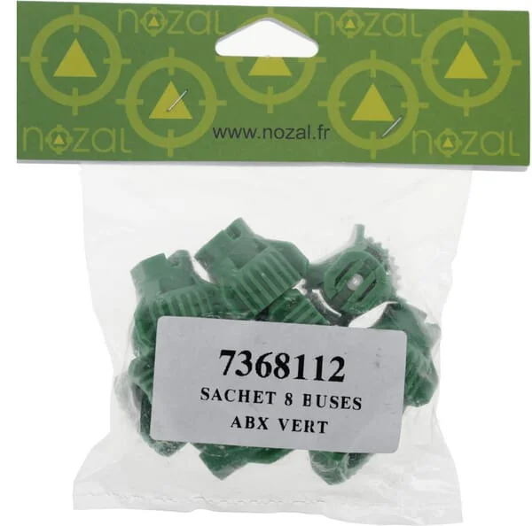 Nozal - ABX80015P008 - Flat Fan Nozzle Set (8 Pcs) ABX 80° 015 Green