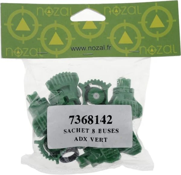Nozal - ADX120015P008 - Air Injection Nozzle Set (8 Pcs) ADX 120° 015 Green