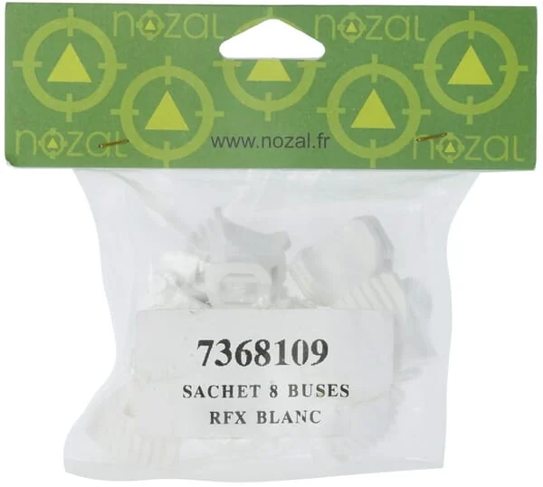 Nozal - RFX12008P008 - Flat Fan Nozzle Set (8 Pcs) RFX 120° 08 White