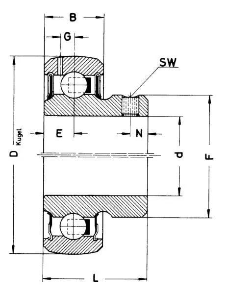 NSK - NWB00825 - Ball Bearing Insert