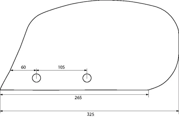 Överum - 41659180409 - Left Skim Plow Board
