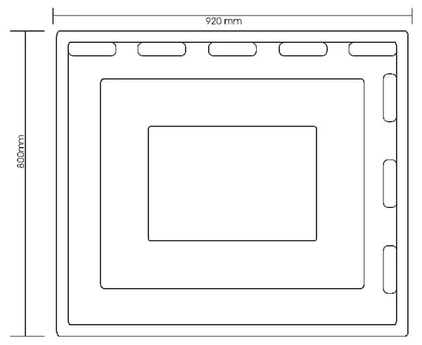 OK Plast - 1581126007 - Sorting Panel 92 x 80 cm