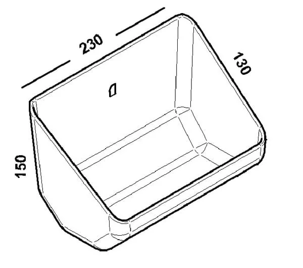 OK Plast - 1620100209 - Wall Feeder For Piglets