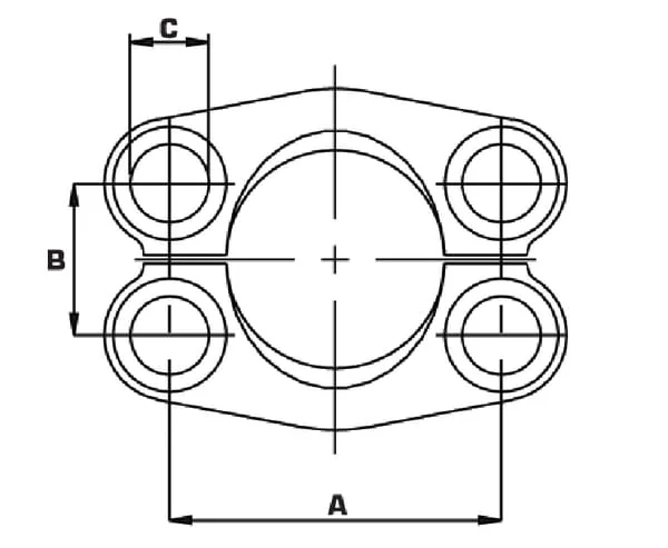 Oleo Tecnica - AFH616 - SAE Split Flange 6000-1