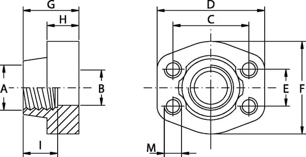 Oleo Tecnica - GFS312GU12 - Flange SAE3000 3/4