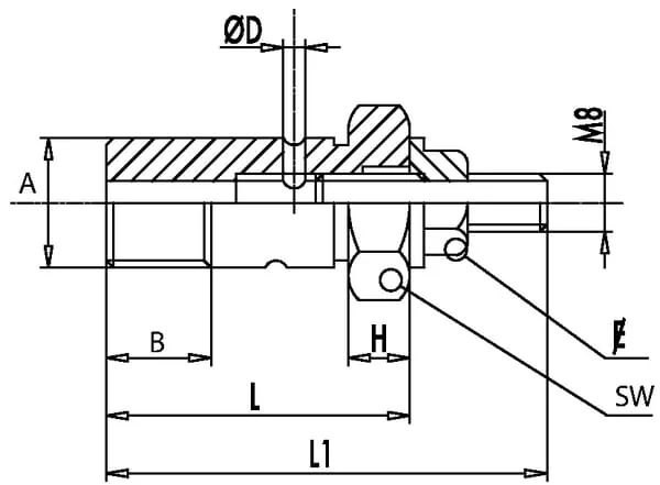 Oleodinamica Marchesini - C056R1371 - Throttle Screw 1/2