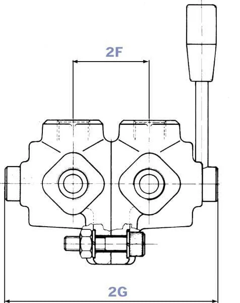 Oleodinamica Marchesini - DH206A - Valve 6-Stage T-Plug 3/4 Inch