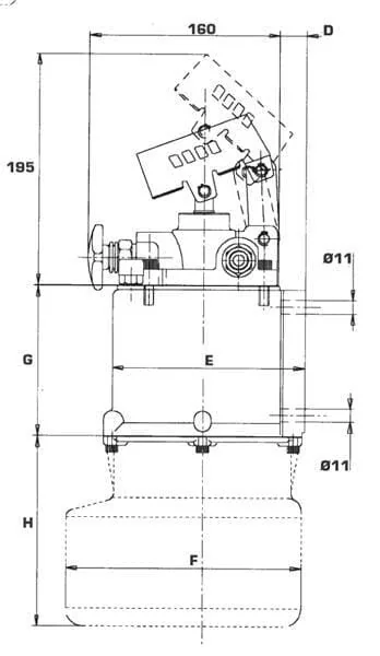 OMFB - PMS4505 - Manual Pump + Tank 5ltr