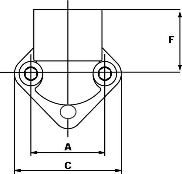 OMT - 35G20 - OMT Flange Elbow 1-1/4