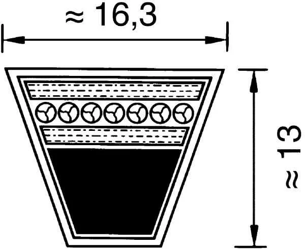 Optibelt - SPB4250RP - V-Belt SPB 17x4250 Red-Power Optibelt