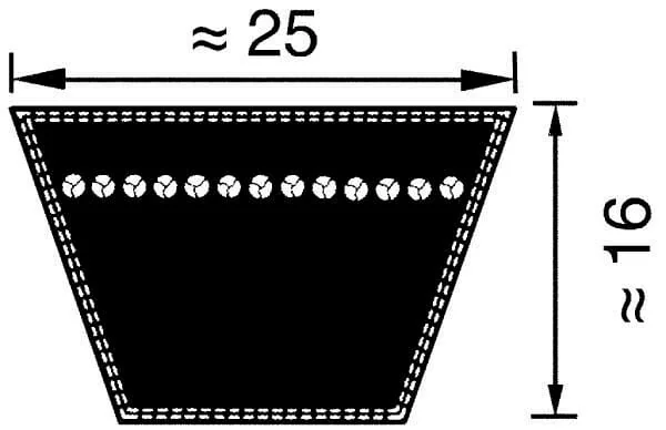 Optibelt - VB255300 - V-Belt 25x5300 Optibelt