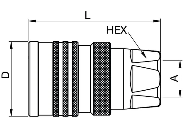 Parker - 100101TE - Parker Coupling Housing TEMA 1