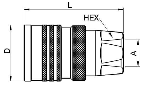 Parker - 251014TE - Parker Coupling Housing TEMA 1/4"
