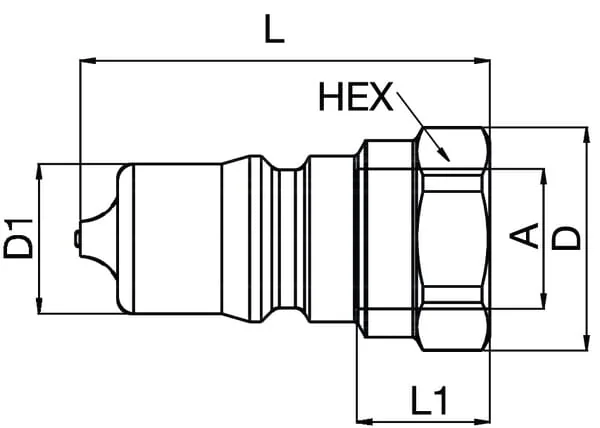 Parker - IB5021 - Parker 1/2" Insert BUD ISO B Overload