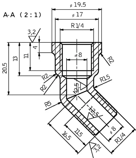 Perma - PRM9260011300 - Perma 45° Elbow G1/4a x G1/4i