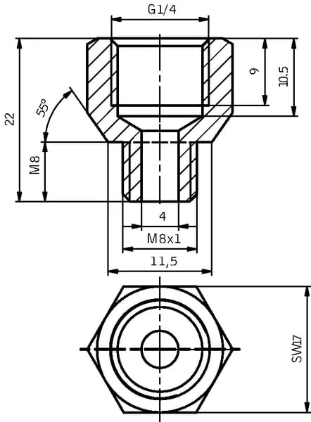 Perma - PRM9260011514 - Perma Adapter M8x1a x G1/4i