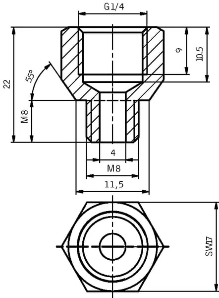 Perma - PRM9260011515 - Perma Adapter M8a x G1/4i