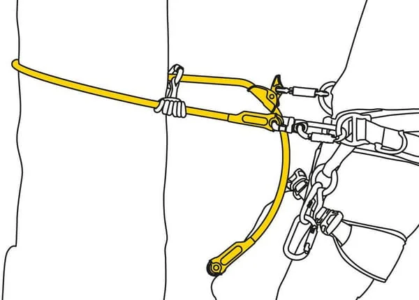 Petzl - L33040 - Microflip Positioning Lanyard 4m