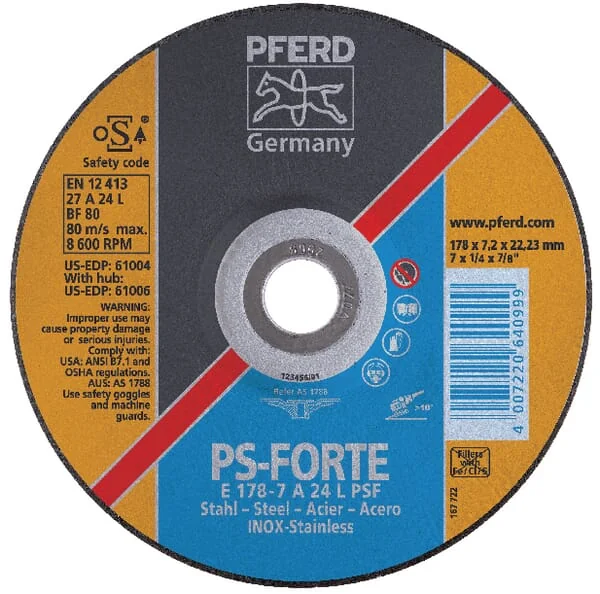 Pferd - BD1787MP - Grinding Disc Ps 178x7