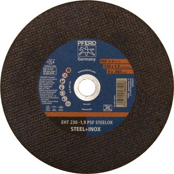 Pferd - GD1151MPINOX - Cutting Disc Sg 115x1 Inox