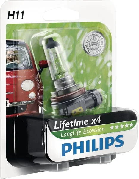 Philips - GL12362LLECOB1 - Light Bulb Halogen H11 12V 55W PGJ19-2 Philips