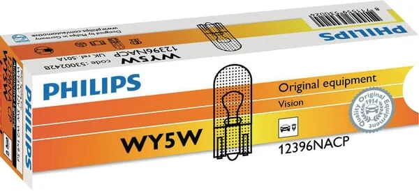 Philips - GL12396 - Bulb WY5W 12V 5W W2.1x9.5D Philips