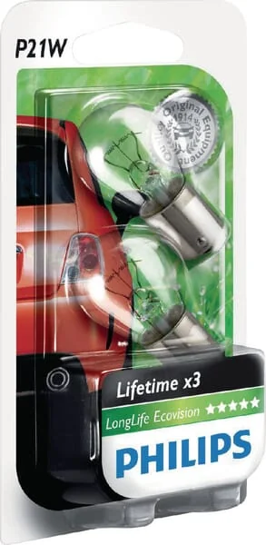 Philips - GL12498LLECOB2 - Light Bulb Conventional Pear P21W 12V 21W BA15S White Philips