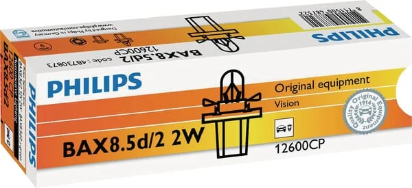 Philips - GL12600CP - Light Bulb Conventional 12V 2W BAX8.5D Philips
