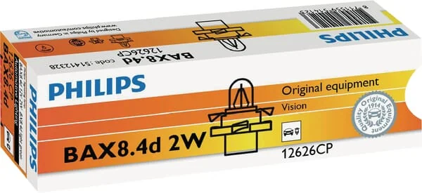 Philips - GL12626CP - Conventional Bulb 12V 2W BX8.4D Philips