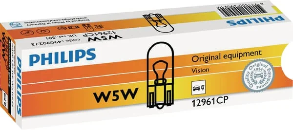 Philips - GL12961 - Bulb W5W 12V 5W W2.1x9.5D Philips