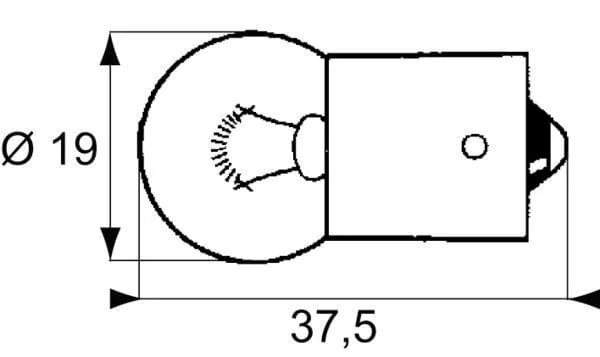 Philips - GL13821HDLL - Light Bulb Conventional Tube R5W 24V 5W BA15S White Philips