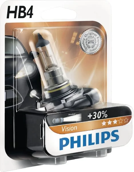 Philips - GL9006PRB1 - Light Bulb Halogen HB4 12V 55W P22D Philips