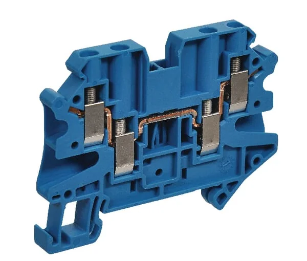 Phoenix Contact - UT4QUATTROBU - Double Level Terminal Block 30A Blue